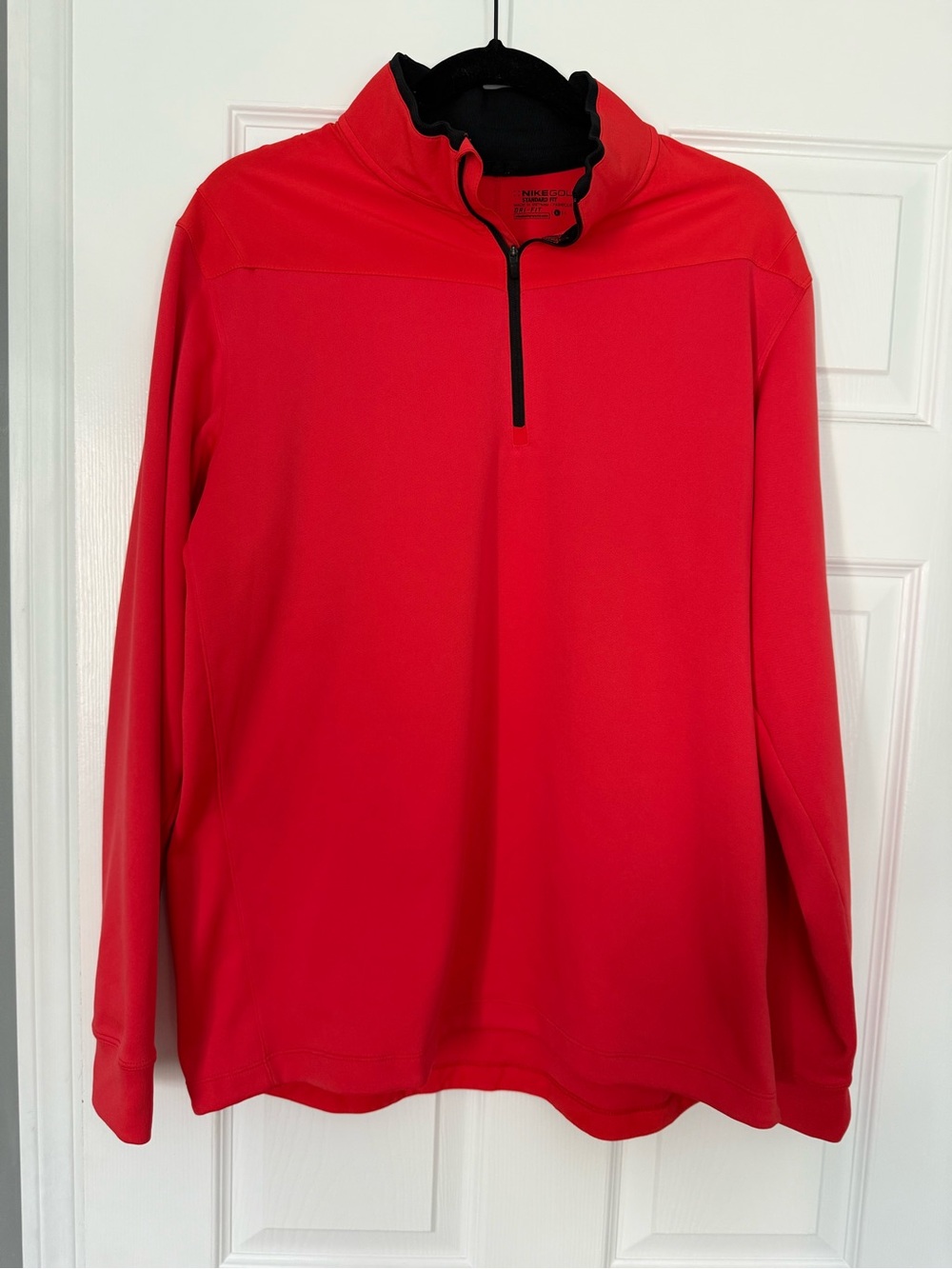 Nike Men’s Dri-FIT Half-Zip Golf Quarter Zip Pullover Red Size L